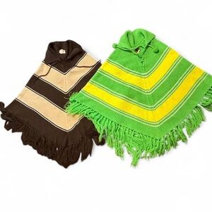 Groovy psychedelic vintage poncho bundle